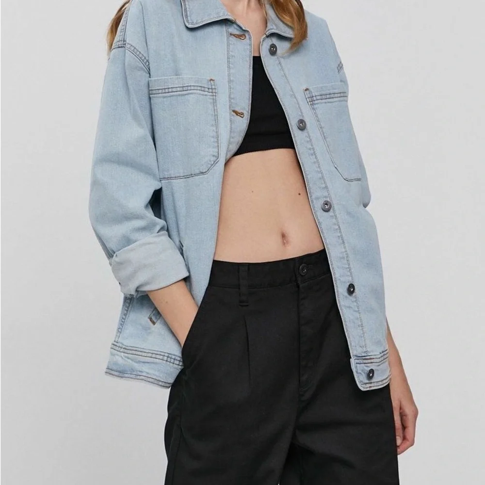 Vans Light Blue Denim Jacket XL Oversized - Picture 1 of 7